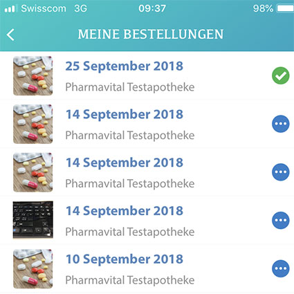 Meine Bestellungen bei appomobile